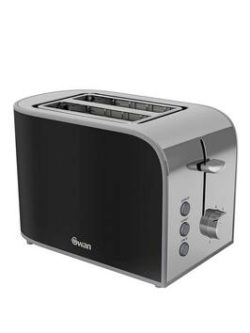 Swan St17020Bn Retro 2-Slice Toaster - Black